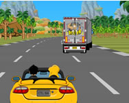 Car rush autós játék buszos HTML5 játék