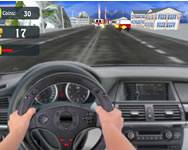 Car racing 3D buszos HTML5 játék