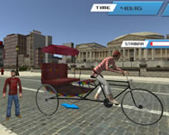 City public cycle rickshaw driving simulator online