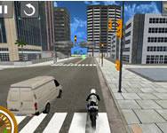 Extreme bike driving 3D buszos HTML5 játék