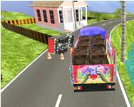 Indian truck driver cargo duty delivery buszos HTML5 játék